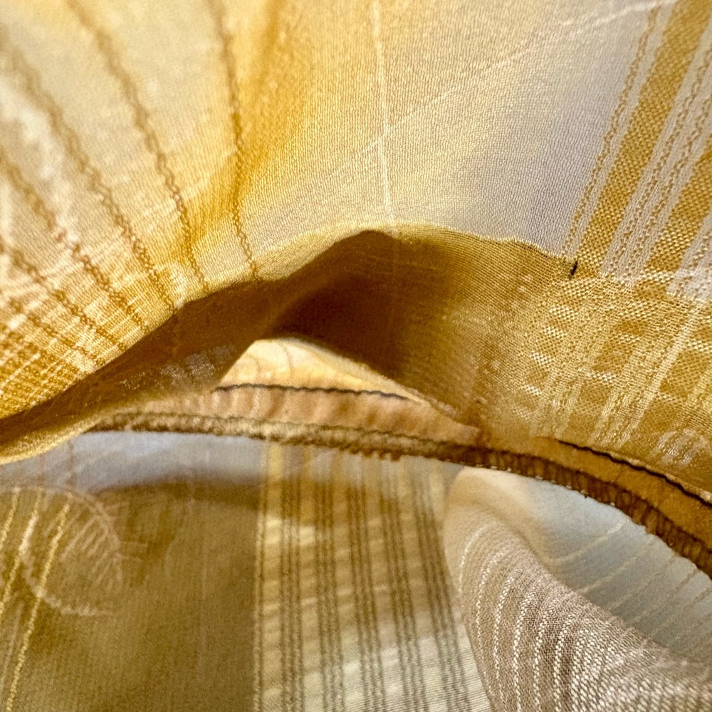 SORUKA Upcycled Silk Gold Tote Bag - Picture 4 of 5